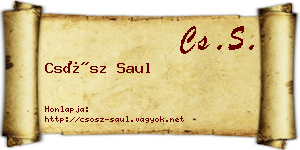 Csősz Saul névjegykártya